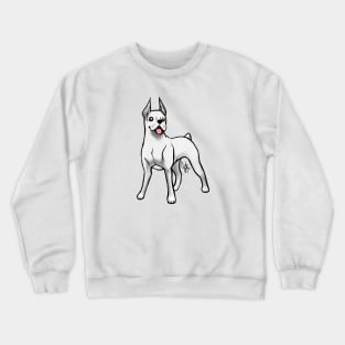 Dog - Boxer - White Crewneck Sweatshirt